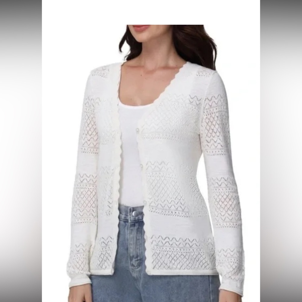 Frye Black Label Knit Sweater off white/ivory color